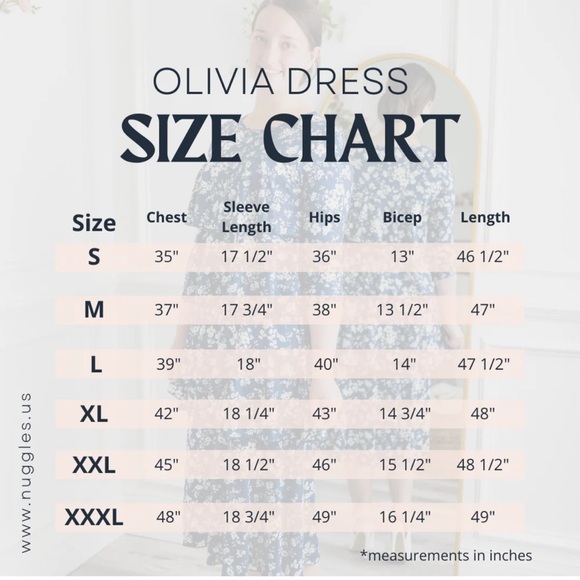 Graceful Blue Floral Long Sleeve Dress - Picture 4 of 4